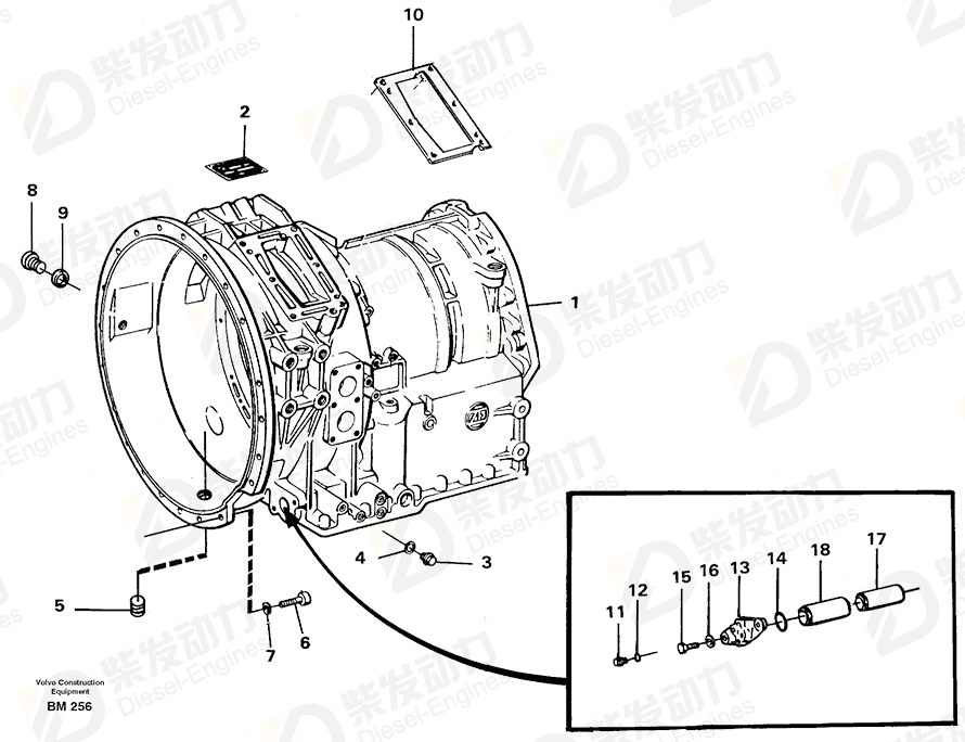 VOLVO Housing 11711044 Drawing