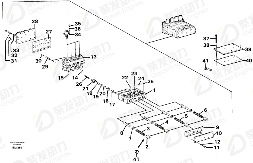 VOLVO Valve body 11701320 Drawing VOLVO Valve body 11701320 Drawing