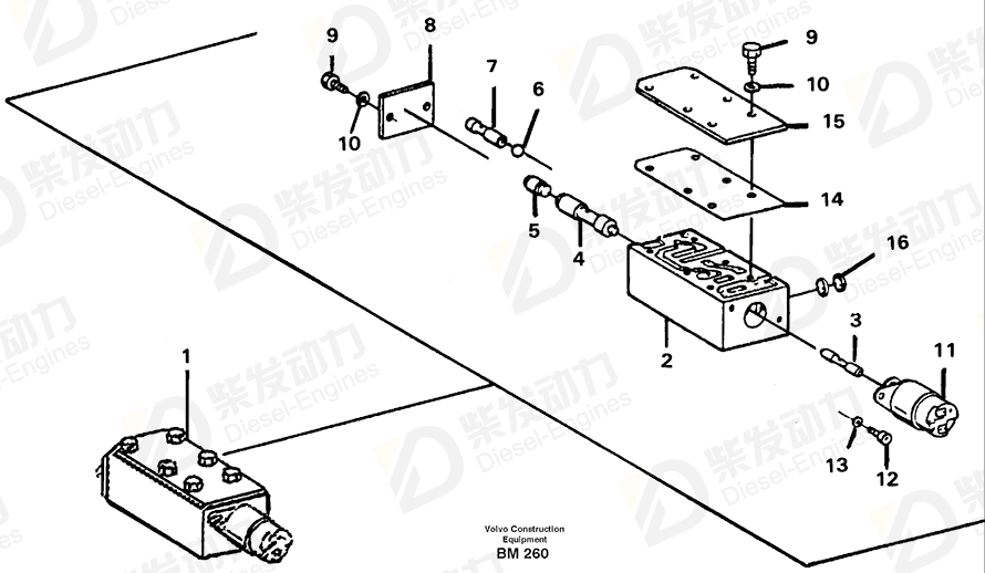 VOLVO Piston 1663839 Drawing