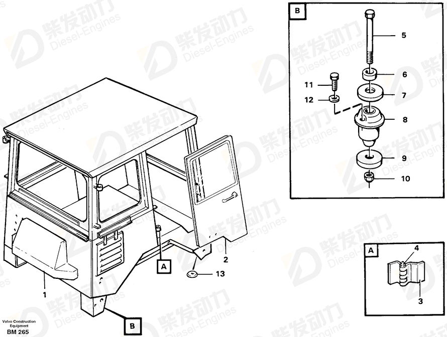 VOLVO Cab 37212 Drawing