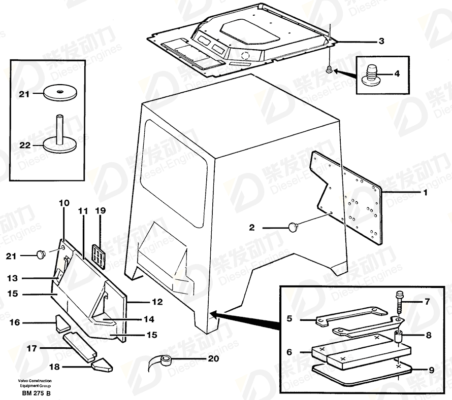 VOLVO Upholstery 11058610 Drawing