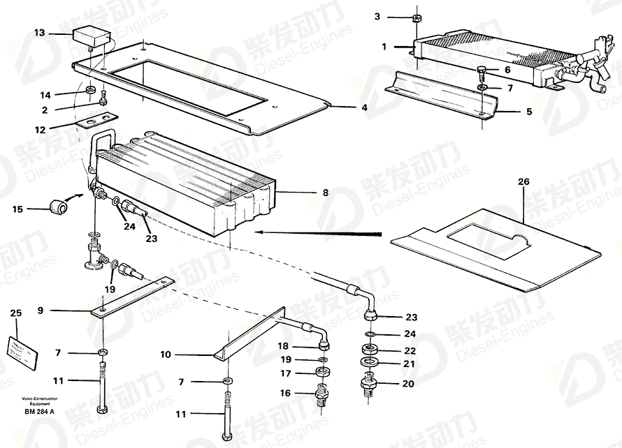 VOLVO Sealing strip 11058364 Drawing
