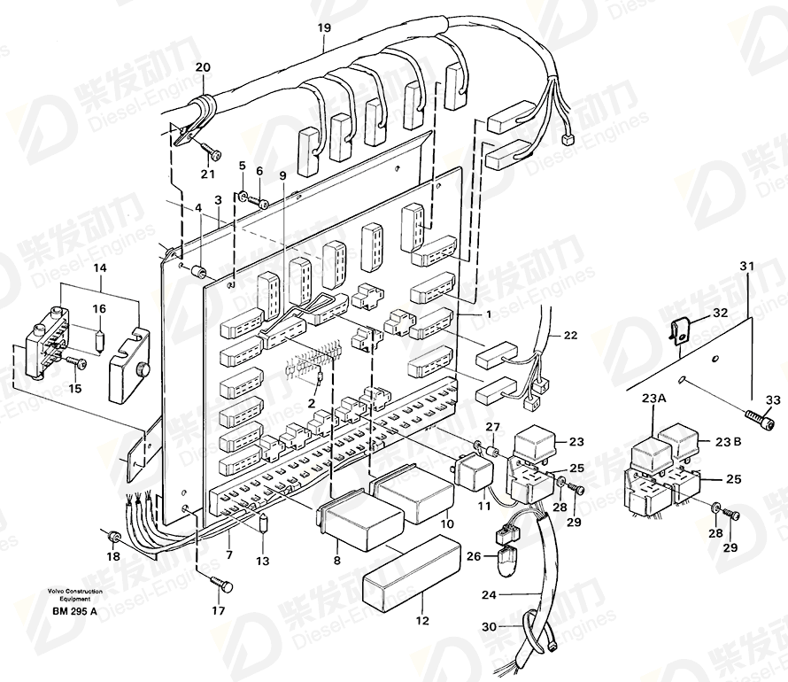 VOLVO Cable harness 11064506 Drawing