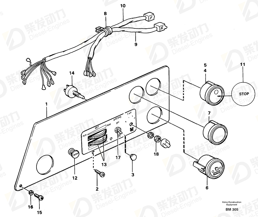 VOLVO Warning decal 13935054 Drawing VOLVO Warning decal 13935054 Drawing