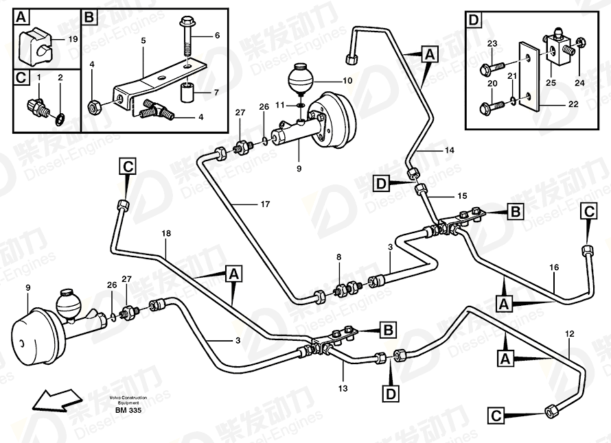 VOLVO Bracket 11064468 Drawing