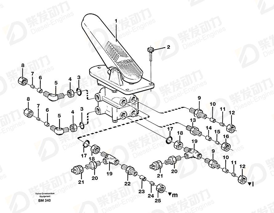 VOLVO Nipple 11063582 Drawing