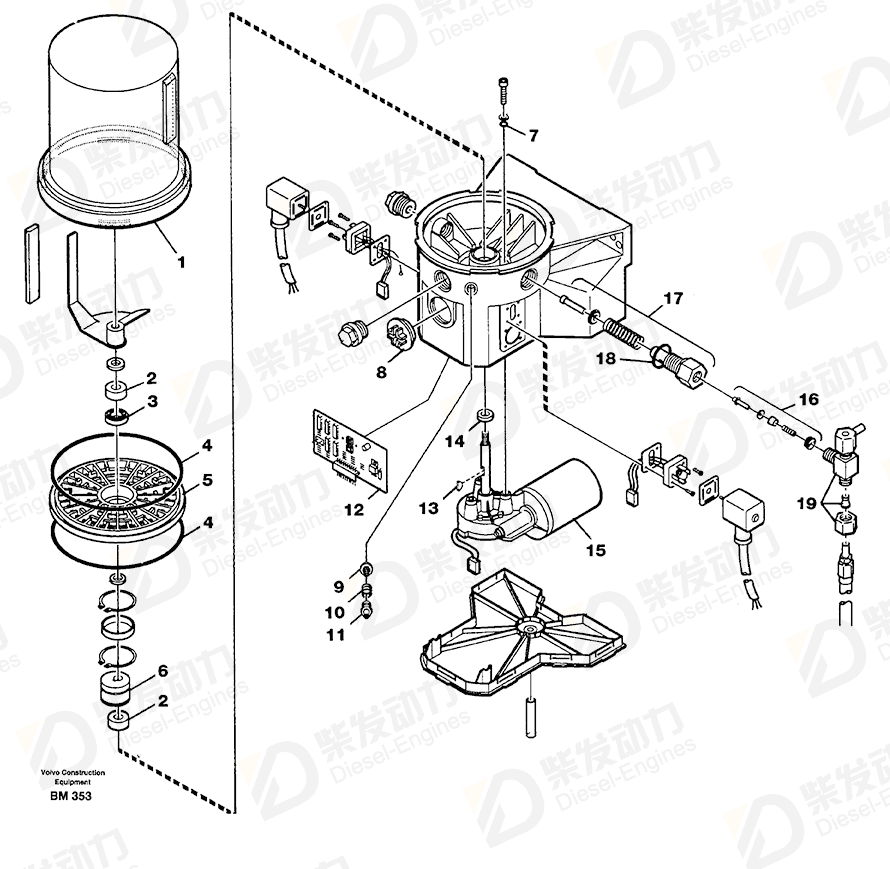 VOLVO Control valve 11701490 Drawing
