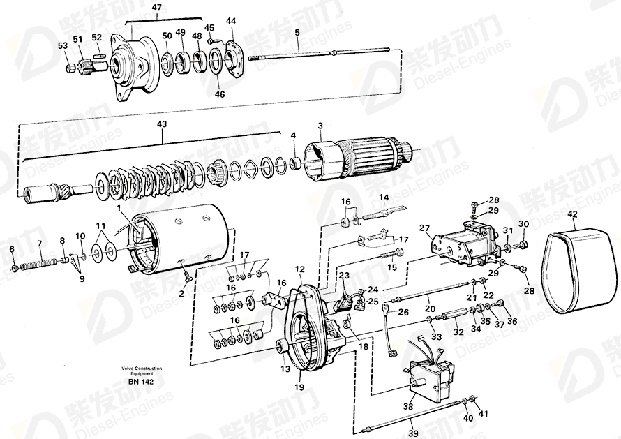 VOLVO Bearing housing 6212797 Drawing