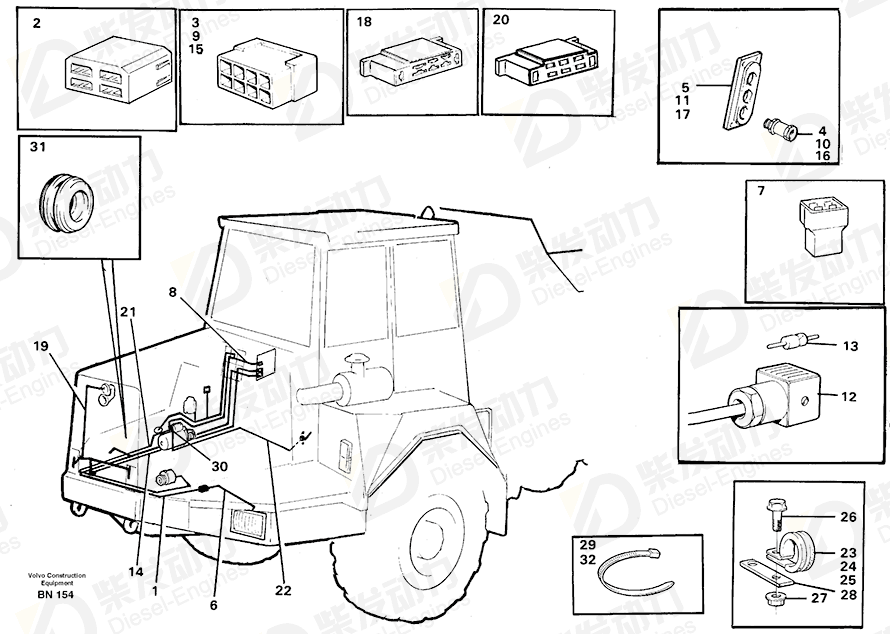 VOLVO Housing 941105 Drawing