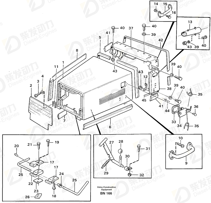 VOLVO Spring nut 4941051 Drawing VOLVO Spring nut 4941051 Drawing