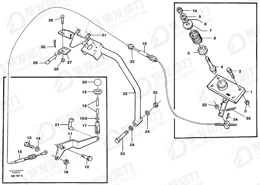 VOLVO Protecting bushing 11058361 Drawing