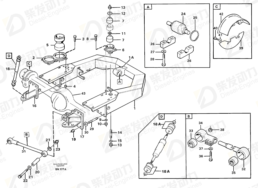 VOLVO Sleeve 4737412 Drawing