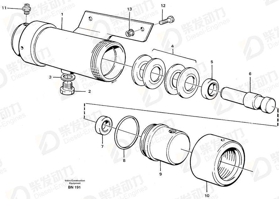 VOLVO Thrust ring 4940603 Drawing