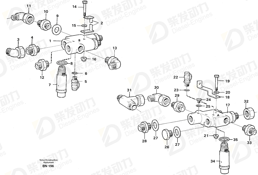 VOLVO Stay 4965531 Drawing
