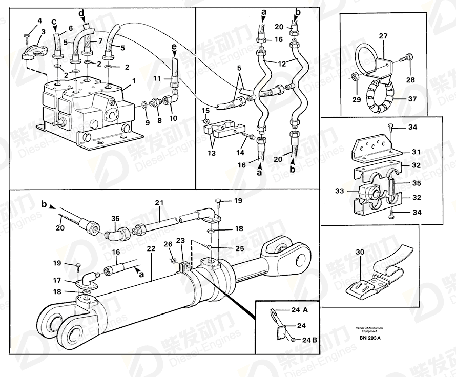 VOLVO Pipe connection 11061542 Drawing