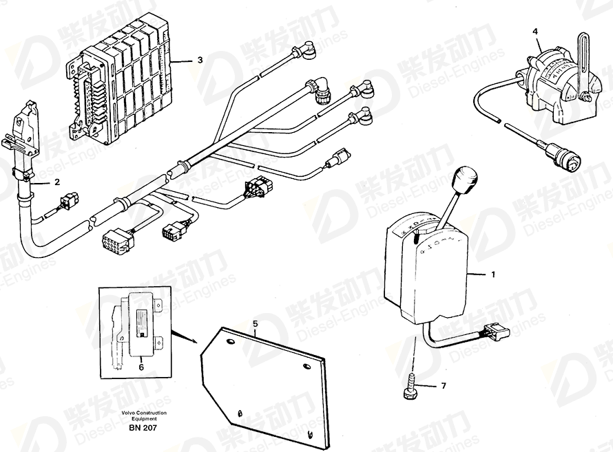 VOLVO Electronic unit 11063174 Drawing