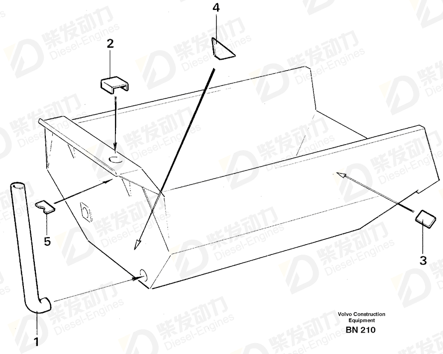 VOLVO Tube 11052281 Drawing