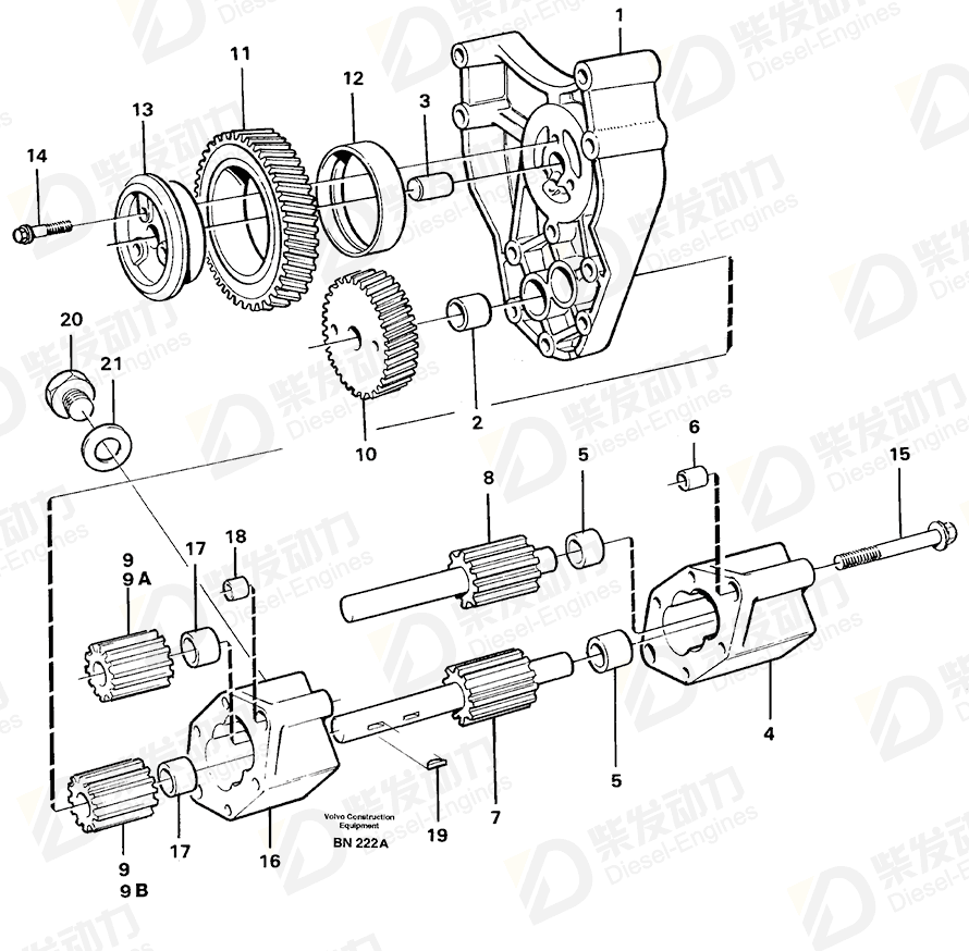 VOLVO Gear 4778319 Drawing