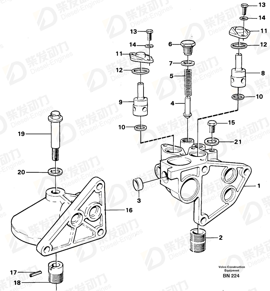 VOLVO Housing 11030506 Drawing