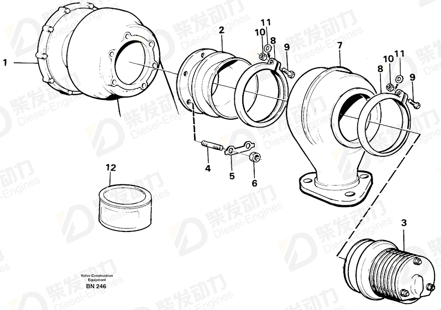 VOLVO Diffuser 466358 Drawing