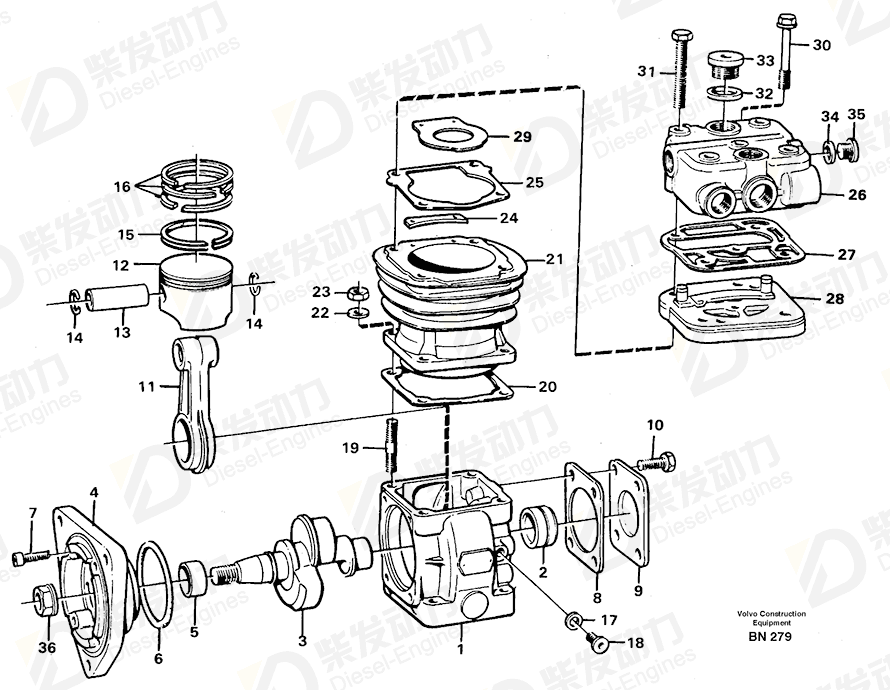 VOLVO Piston ring 1697109 Drawing VOLVO Piston ring 1697109 Drawing