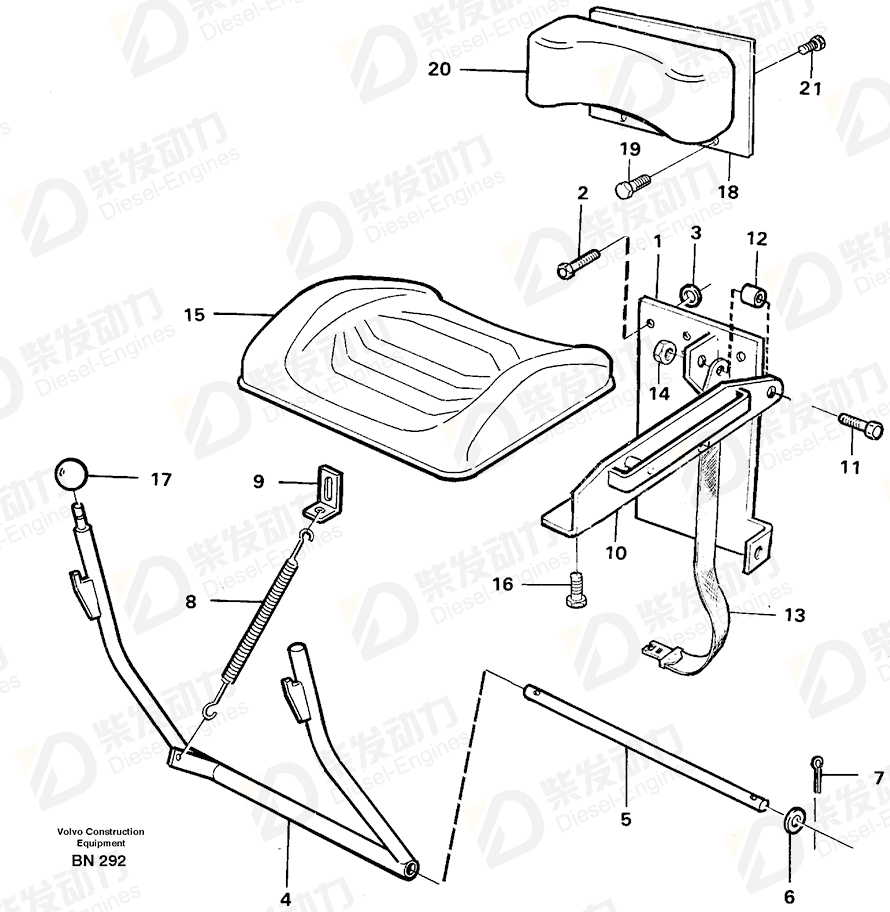 VOLVO Shaft 4843054 Drawing