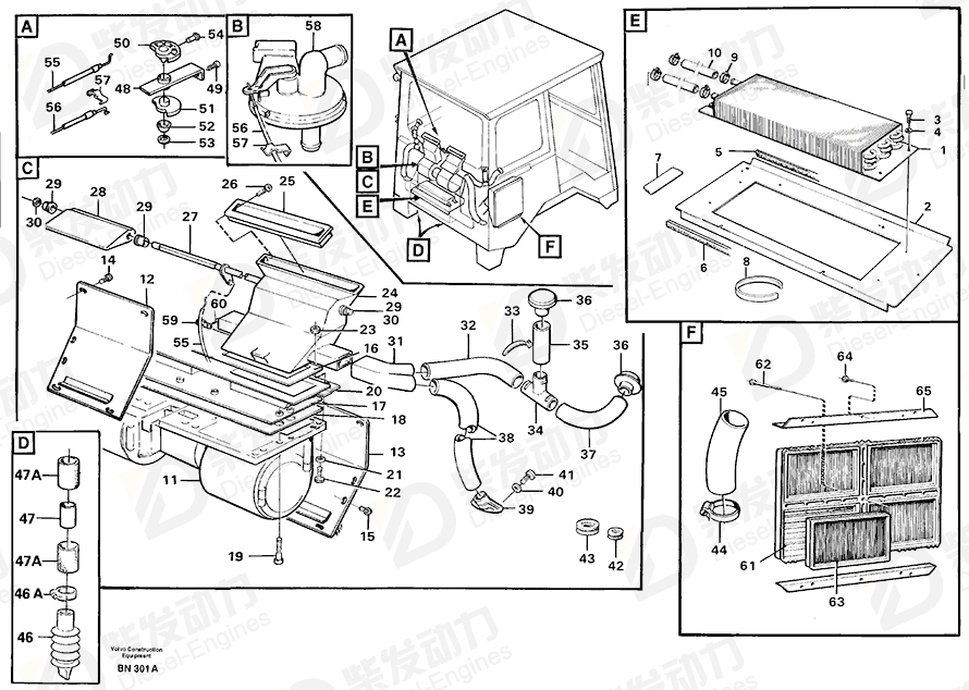 VOLVO Spacer ring 11058837 Drawing