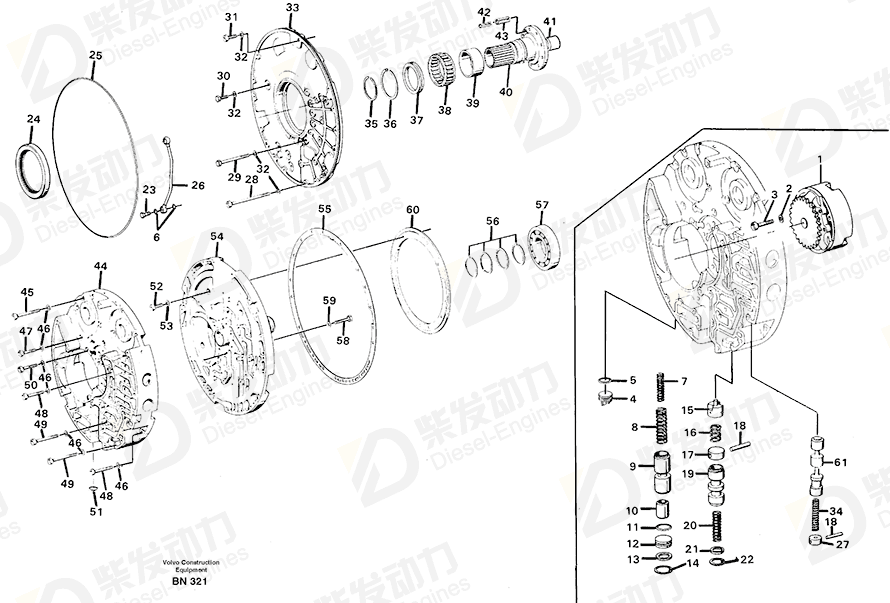 VOLVO Lock ring 11991060 Drawing