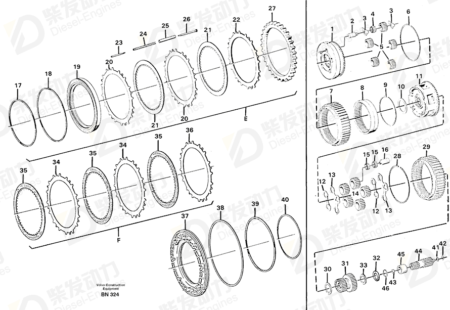 VOLVO Angle ring 11998594 Drawing