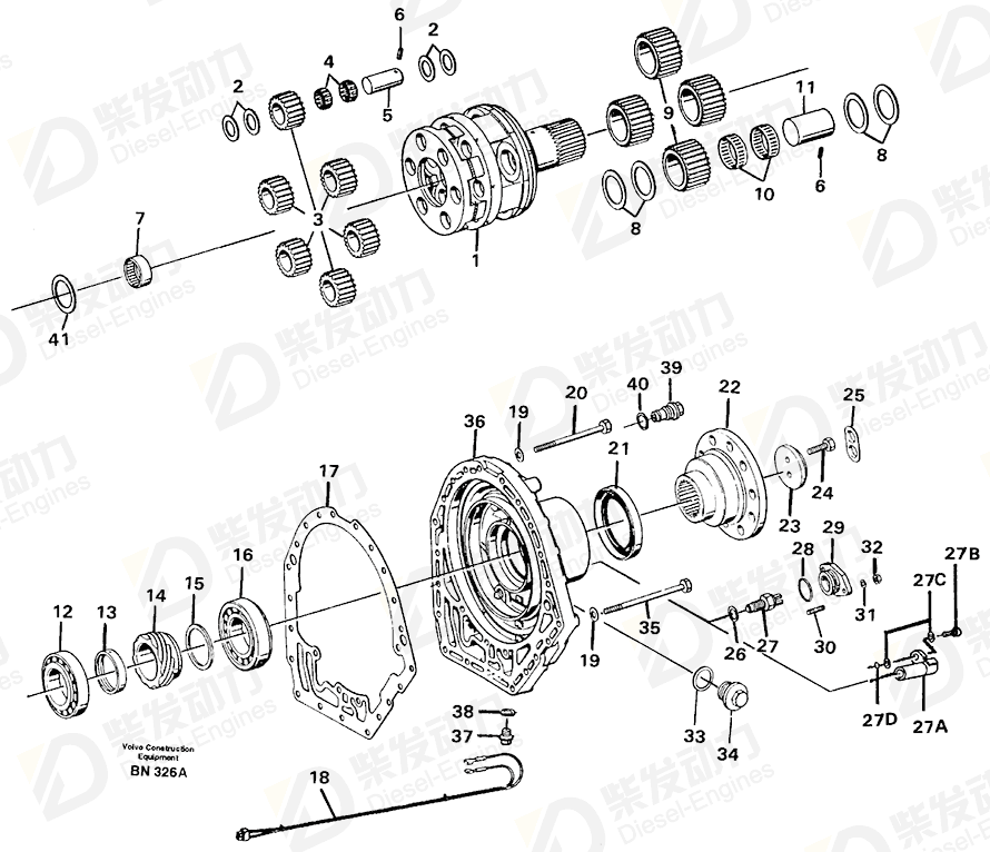VOLVO End plate 11709776 Drawing