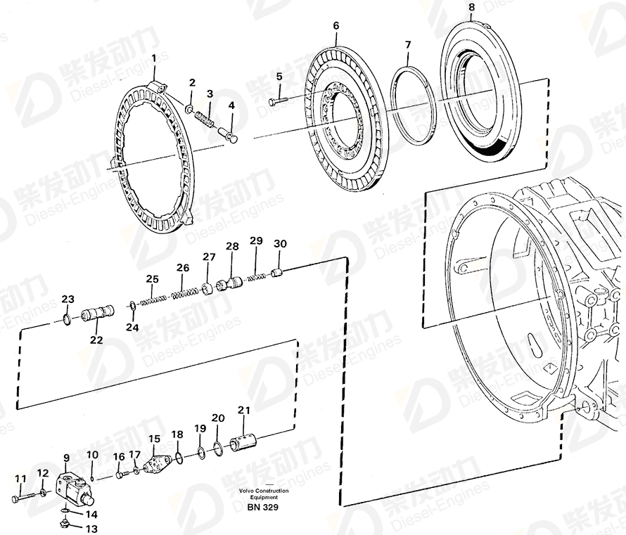 VOLVO Piston 11704340 Drawing