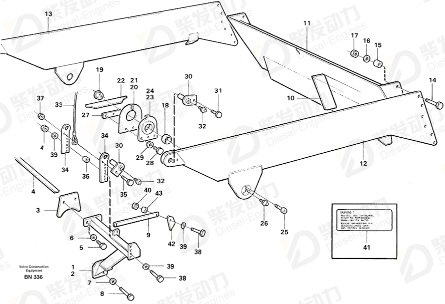 VOLVO Boot lid 11078141 Drawing