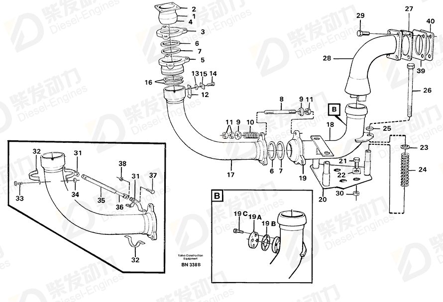 VOLVO Bracket 11051762 Drawing