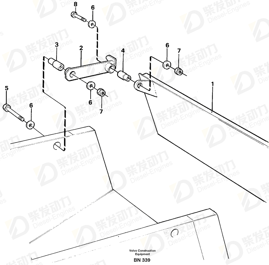 VOLVO Tailboard 11050437 Drawing