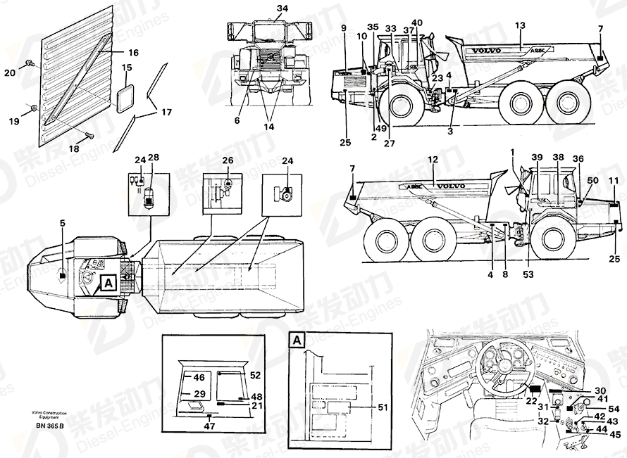VOLVO Decal 13935015 Drawing