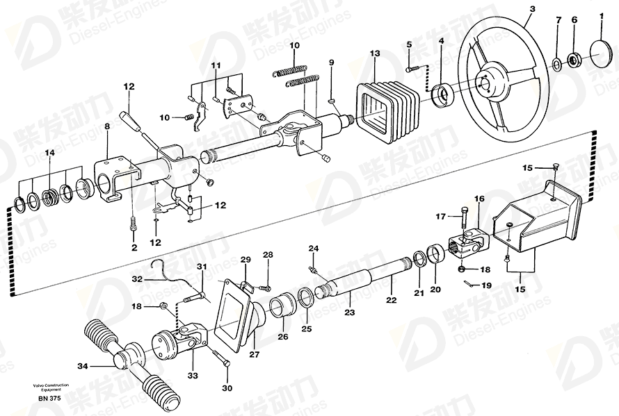 VOLVO Screw 4821025 Drawing