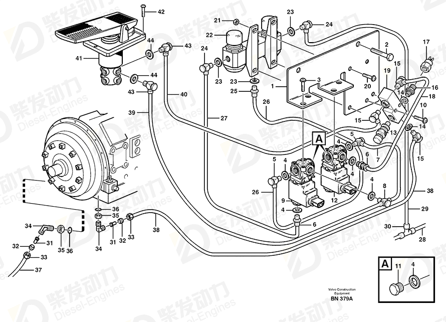 VOLVO Shuttle valve 11063463 Drawing VOLVO Shuttle valve 11063463 Drawing