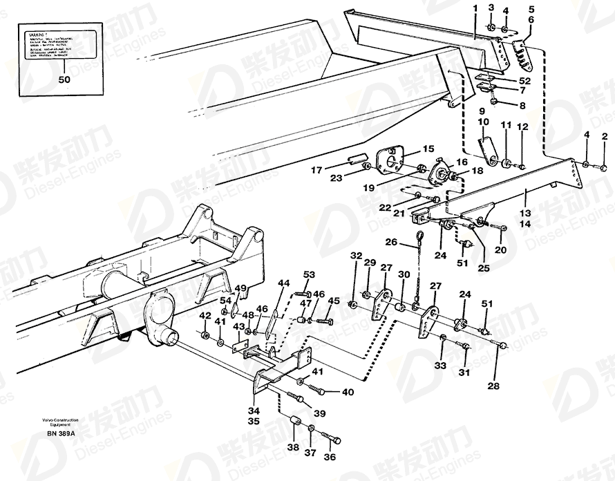 VOLVO Bracket 11052424 Drawing