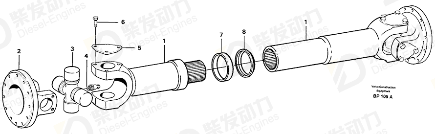 VOLVO Lock washer 1651213 Drawing VOLVO Lock washer 1651213 Drawing