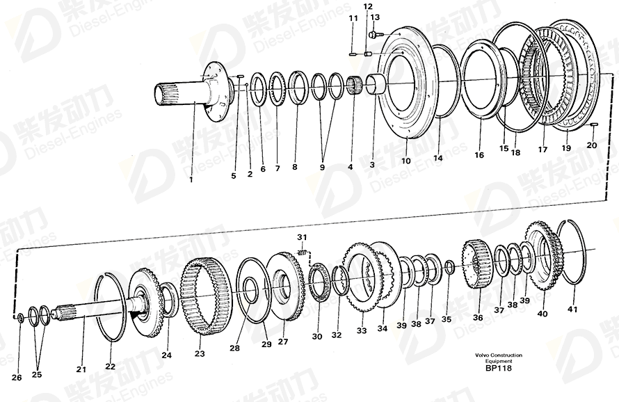 VOLVO Needle bearing 1650413 Drawing