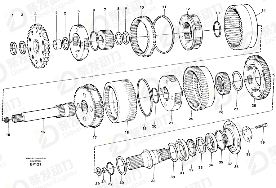 VOLVO Ndl Roller Bshg 181282 Drawing VOLVO Ndl Roller Bshg 181282 Drawing