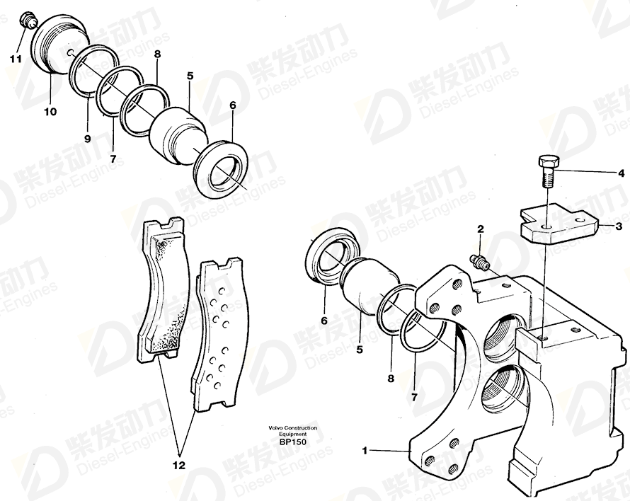 VOLVO Sealing kit 11994196 Drawing VOLVO Sealing kit 11994196 Drawing