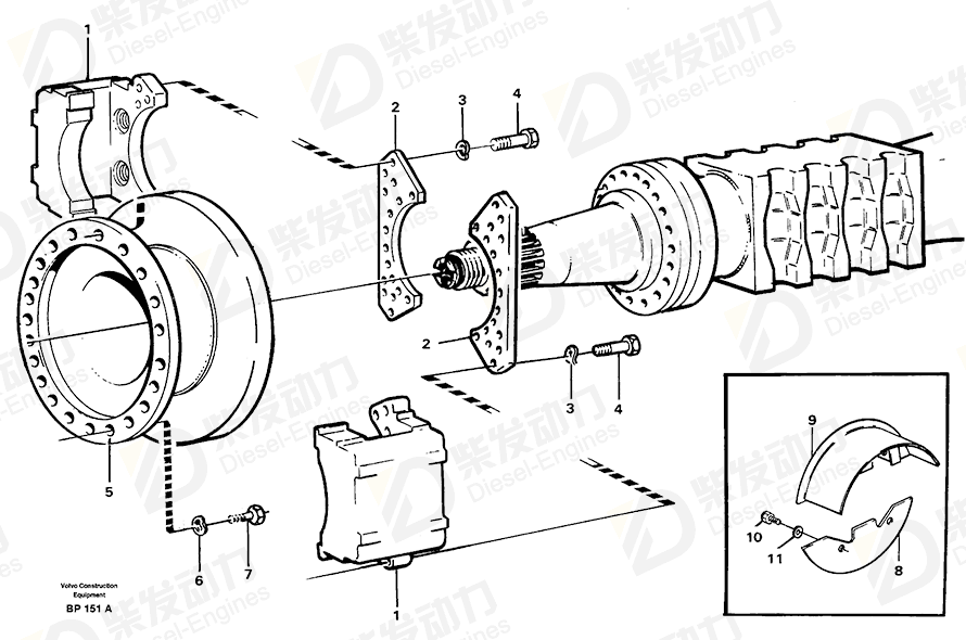 VOLVO Protection 11052284 Drawing