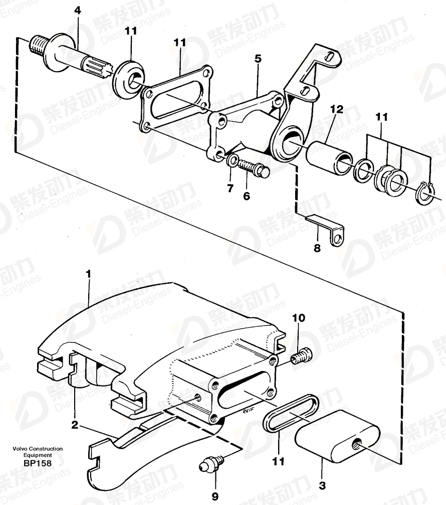 VOLVO Cover 11994400 Drawing