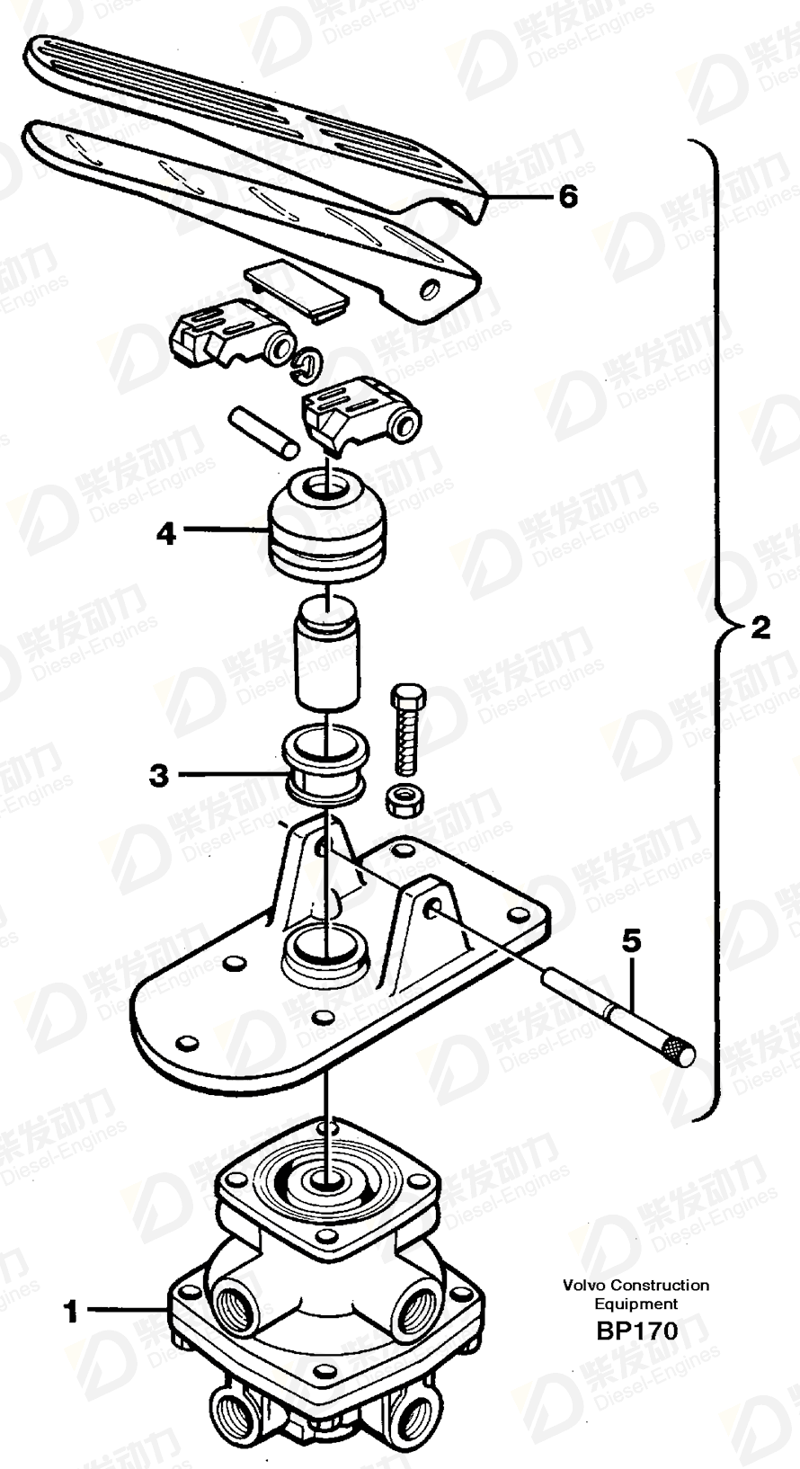 VOLVO Upper section 6210758 Drawing VOLVO Upper section 6210758 Drawing