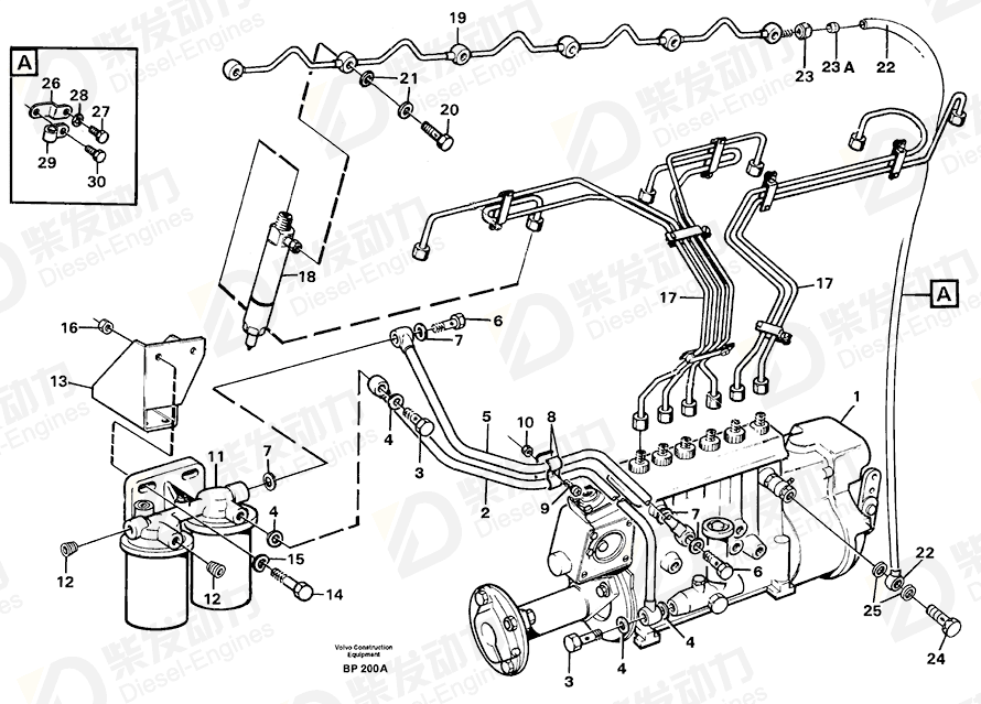 VOLVO Tube 11031228 Drawing