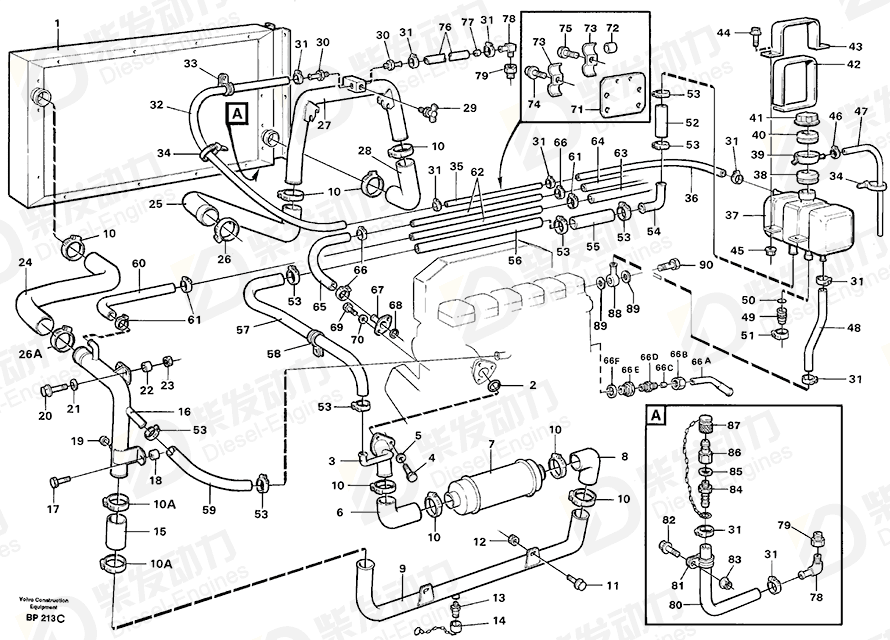 VOLVO Spacer sleeve 11063022 Drawing