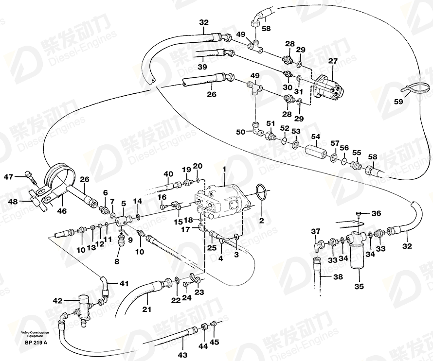 VOLVO Fitting 4863839 Drawing