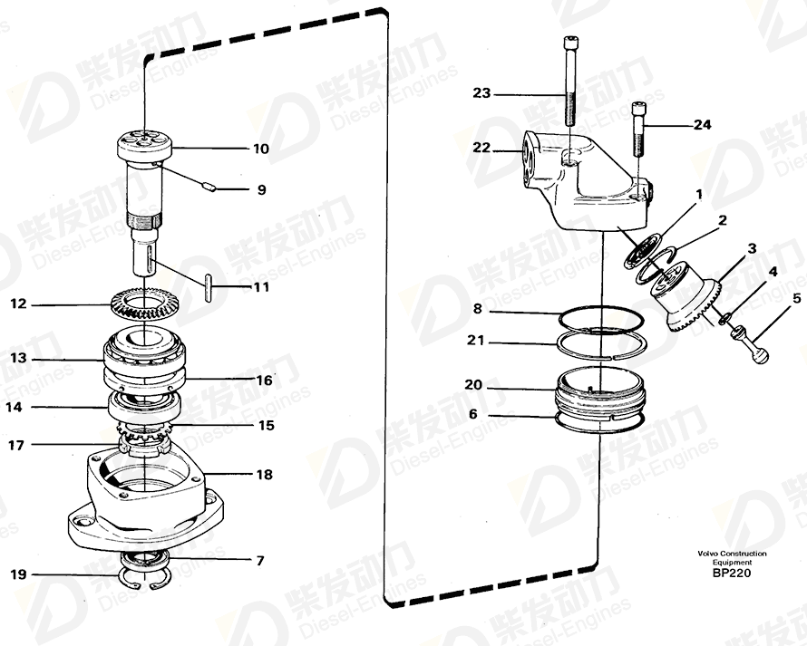VOLVO Piston 3708658 Drawing