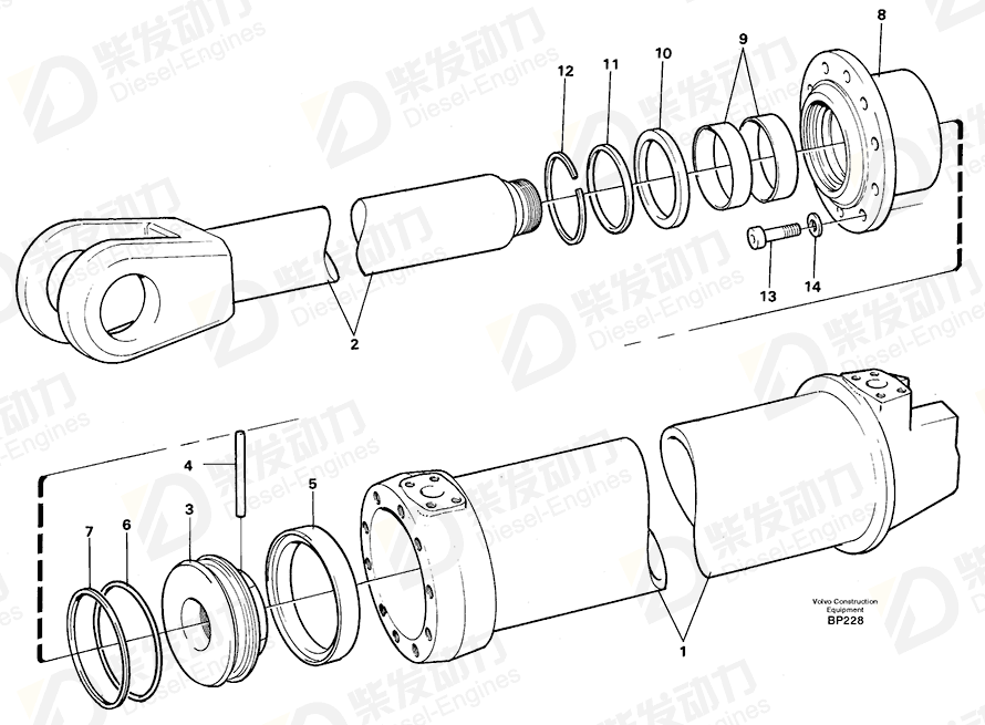 VOLVO Back-up ring 4786962 Drawing